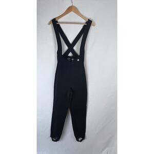 Nils Skiwear Women's Black Overall Ski Stirrup Pants Size 10 LONG